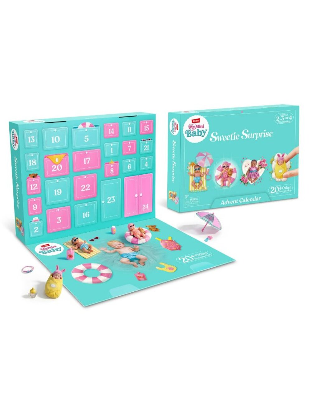 My Mini Baby Advent Calendar 2 Exclusive Dolls And 20+ Pieces 2026 by ZURU NEW